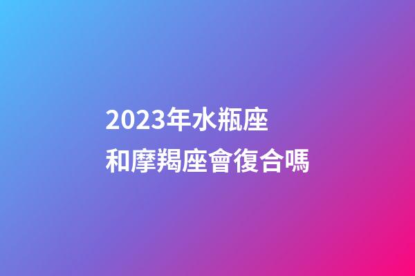 2023年水瓶座和摩羯座會復合嗎-第1張-星座運勢-玄機派