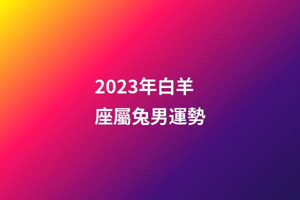 2023年白羊座屬兔男運勢-第1張-星座運勢-玄機派