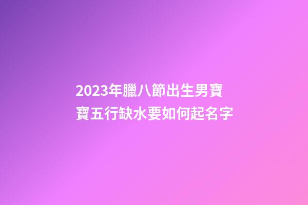 2023年臘八節出生男寶寶五行缺水要如何起名字