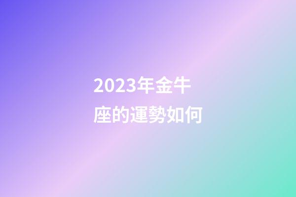 2023年金牛座的運勢如何-第1張-星座運勢-玄機派