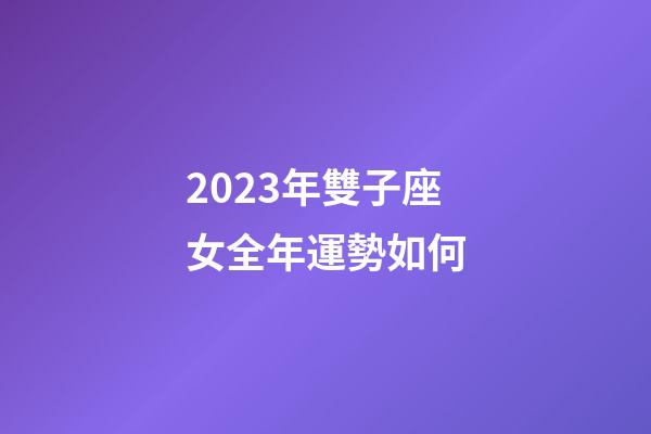 2023年雙子座女全年運勢如何-第1張-星座運勢-玄機派
