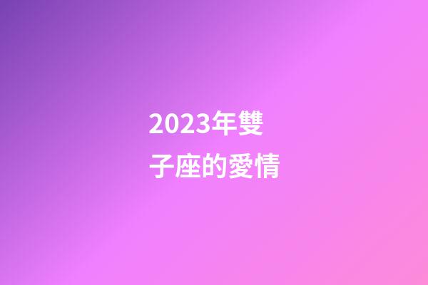 2023年雙子座的愛情-第1張-星座運勢-玄機派