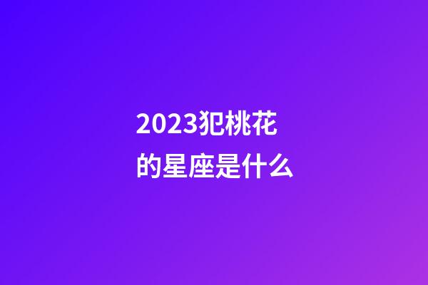 2023犯桃花的星座是什么-第1張-星座運勢-玄機派