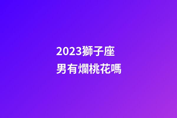 2023獅子座男有爛桃花嗎-第1張-星座運勢-玄機派