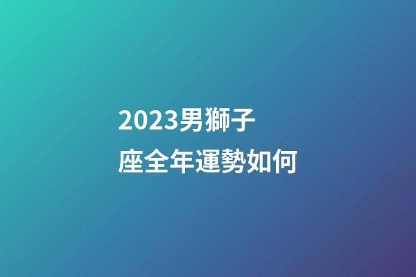 2023男獅子座全年運勢如何-第1張-星座運勢-玄機派