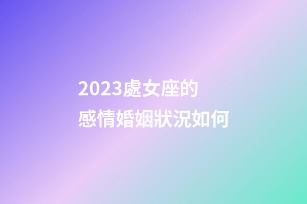 2023處女座的感情婚姻狀況如何-第1張-星座運勢-玄機派
