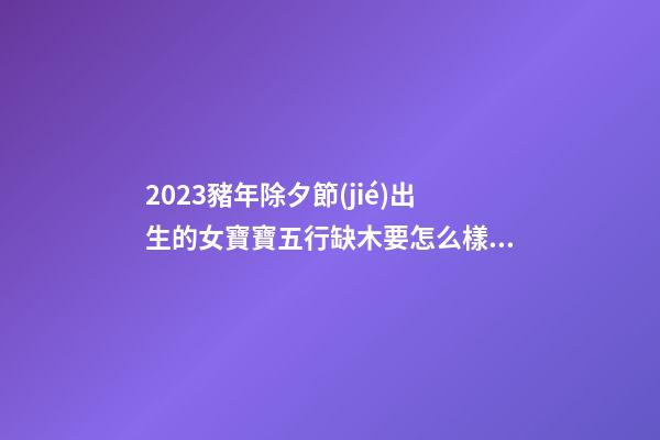 2023豬年除夕節(jié)出生的女寶寶五行缺木要怎么樣起名字