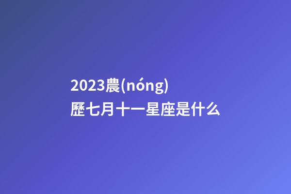 2023農(nóng)歷七月十一星座是什么-第1張-星座運(yùn)勢(shì)-玄機(jī)派