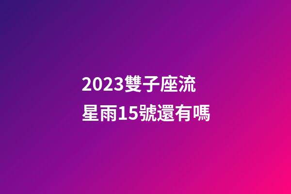 2023雙子座流星雨15號還有嗎-第1張-星座運勢-玄機派