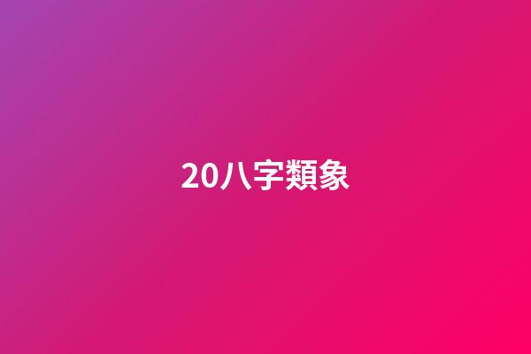 20.八字類象