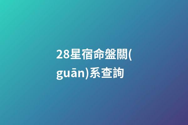 28星宿命盤關(guān)系查詢(「李老師講義」一句一個知識點，看了就能記住!二十八宿和四象)-第1張-觀點-玄機派