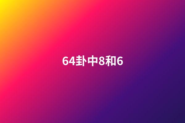 64卦中8和6