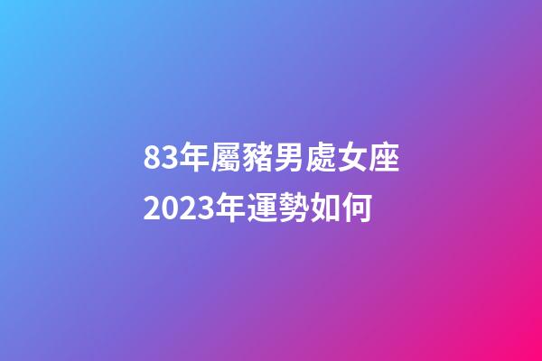 83年屬豬男處女座2023年運勢如何-第1張-星座運勢-玄機派