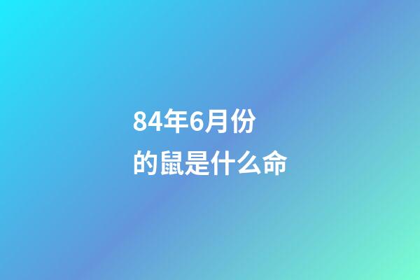 84年6月份的鼠是什么命(屬鼠人，5月底必有大喜，你一定要接到!)-第1張-觀點-玄機派