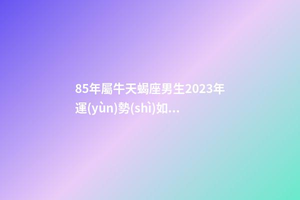 85年屬牛天蝎座男生2023年運(yùn)勢(shì)如何-第1張-星座運(yùn)勢(shì)-玄機(jī)派