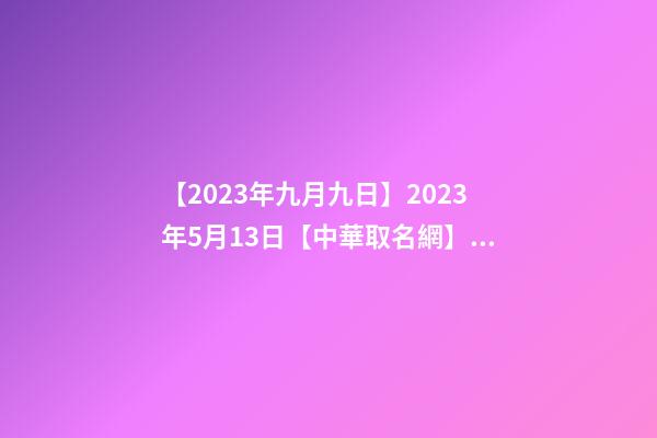 【2023年九月九日】2023年5月13日【中華取名網】與山東省臨沂市XXX有限公司-第1張-公司起名-玄機派