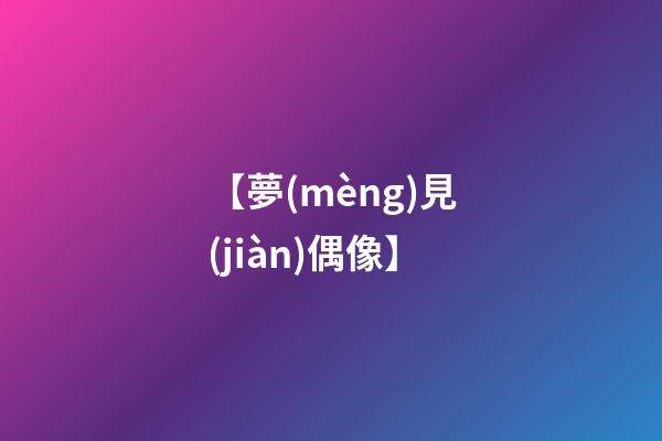 【夢(mèng)見(jiàn)偶像】