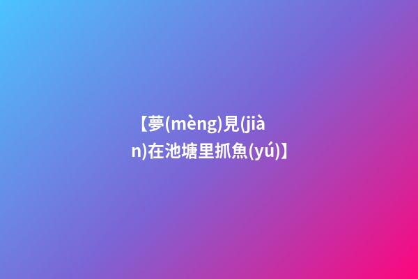 【夢(mèng)見(jiàn)在池塘里抓魚(yú)】