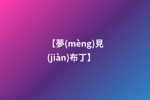 【夢(mèng)見(jiàn)布丁】