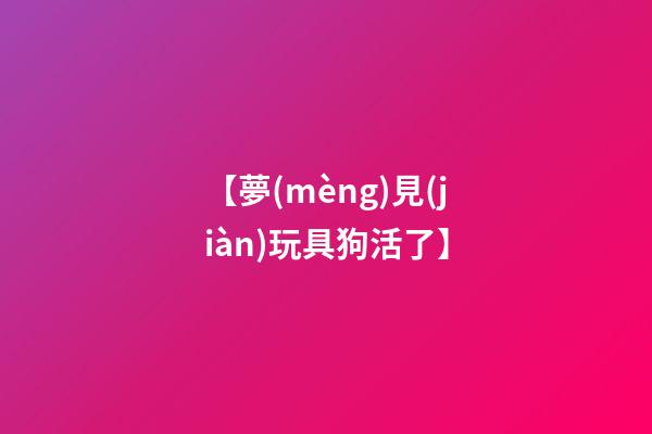 【夢(mèng)見(jiàn)玩具狗活了】