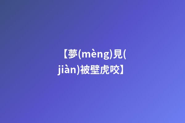 【夢(mèng)見(jiàn)被壁虎咬】