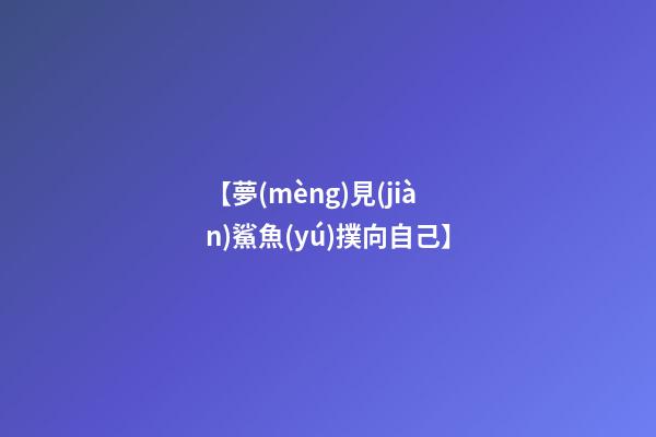 【夢(mèng)見(jiàn)鯊魚(yú)撲向自己】