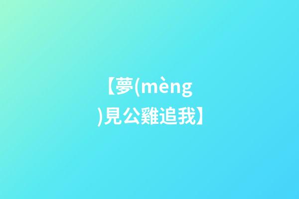【夢(mèng)見公雞追我】
