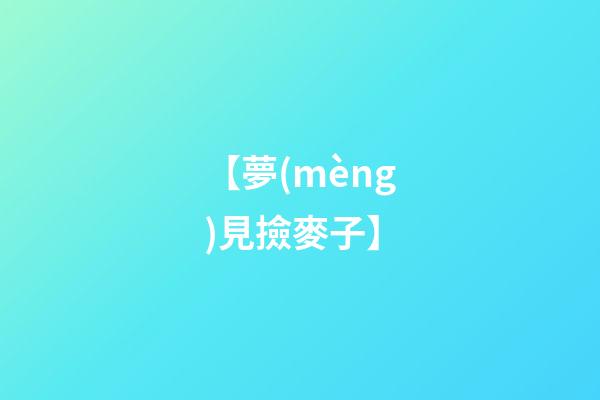 【夢(mèng)見撿麥子】