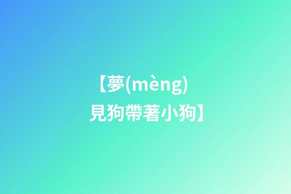 【夢(mèng)見狗帶著小狗】