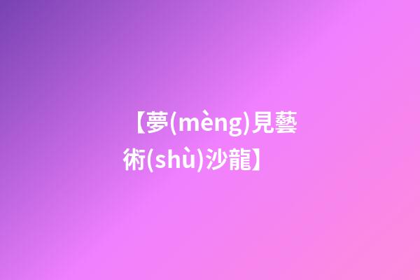 【夢(mèng)見藝術(shù)沙龍】