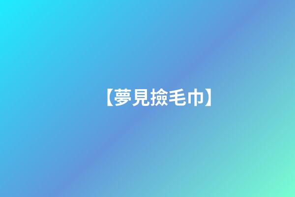 【夢見撿毛巾】