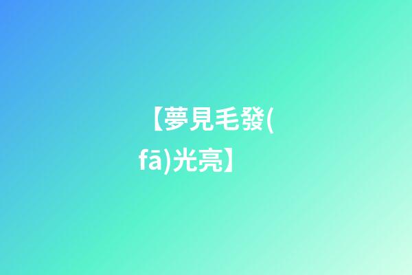 【夢見毛發(fā)光亮】