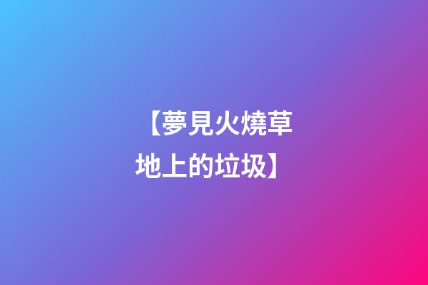 【夢見火燒草地上的垃圾】
