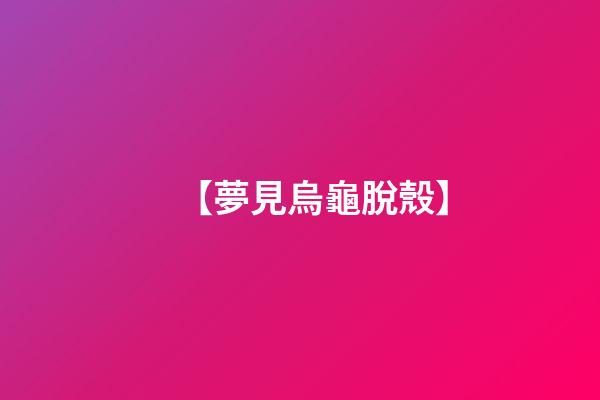 【夢見烏龜脫殼】