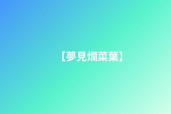 【夢見爛菜葉】