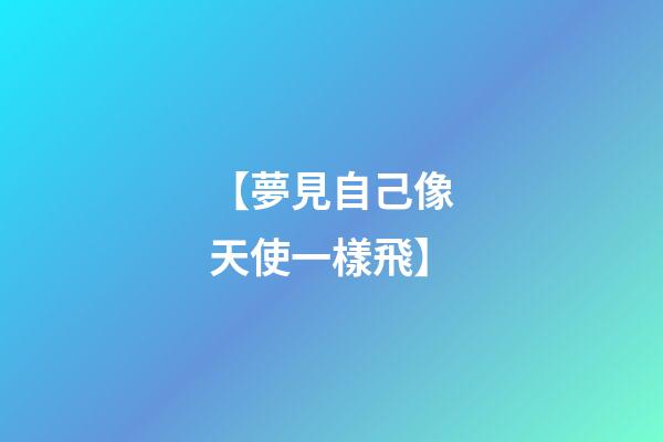 【夢見自己像天使一樣飛】
