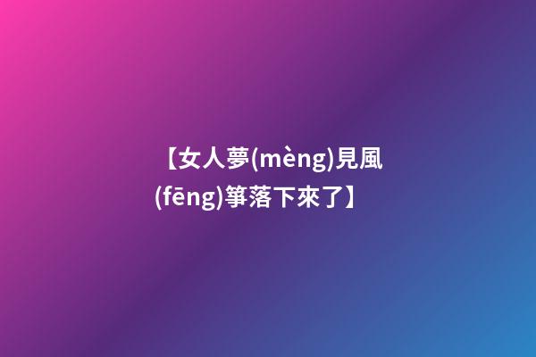【女人夢(mèng)見風(fēng)箏落下來了】