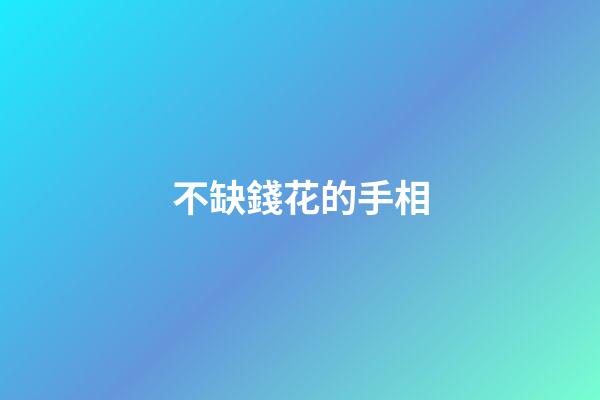 不缺錢花的手相