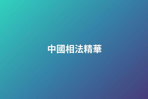 中國相法精華