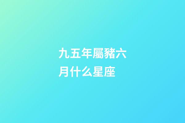 九五年屬豬六月什么星座-第1張-星座運勢-玄機派