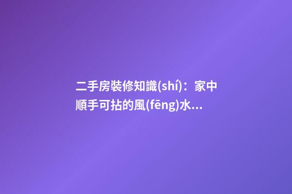 二手房裝修知識(shí)：家中順手可拈的風(fēng)水寶物逐一看