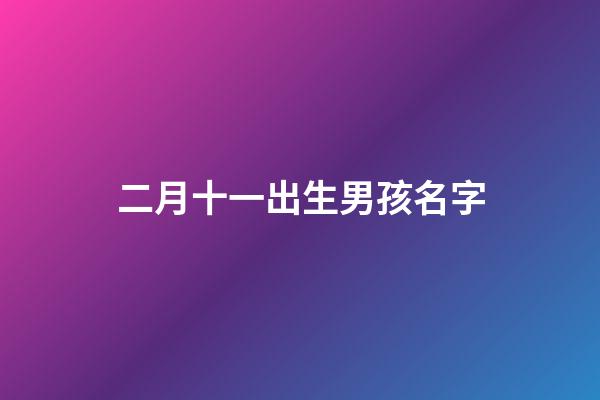 二月十一出生男孩名字(二月十一出生的女孩命好嗎)-第1張-女孩起名-玄機派