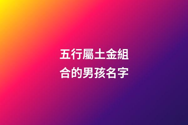 五行屬土金組合的男孩名字(五行土金組合的男孩名字大全)-第1張-男孩起名-玄機(jī)派