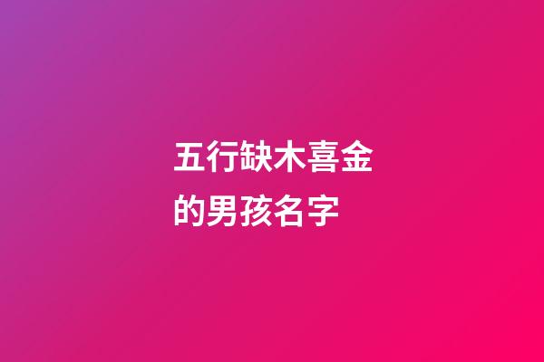 五行缺木喜金的男孩名字(生辰八字取名缺木喜金)-第1張-男孩起名-玄機派