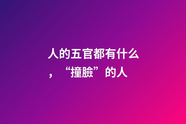人的五官都有什么，“撞臉”的人-第1張-觀點-玄機派