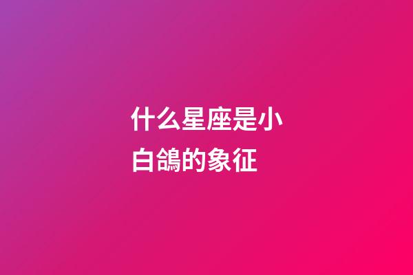 什么星座是小白鴿的象征-第1張-星座運勢-玄機派