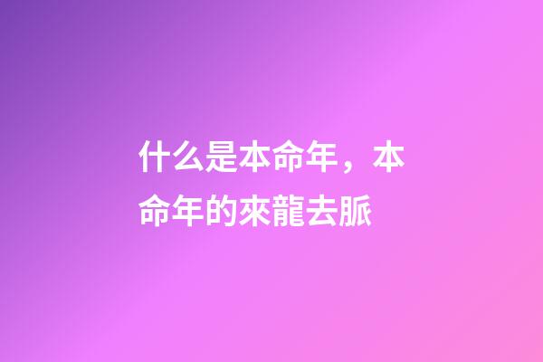 什么是本命年，本命年的來龍去脈-第1張-觀點-玄機派