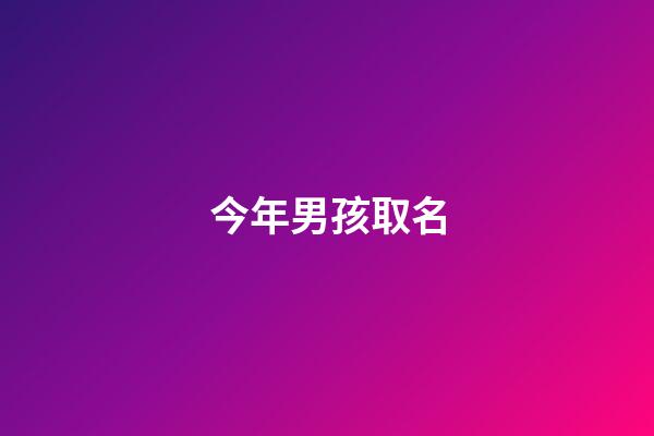今年男孩取名(今年男孩取名寶典)-第1張-男孩起名-玄機派