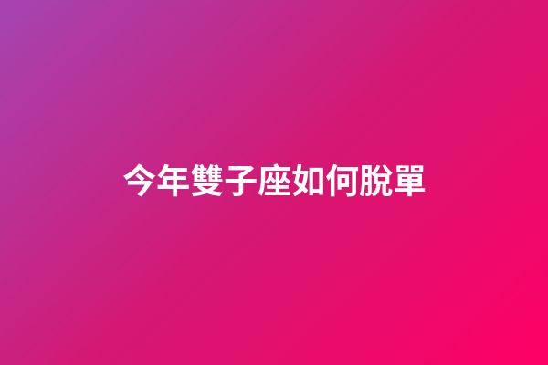 今年雙子座如何脫單-第1張-星座運勢-玄機派
