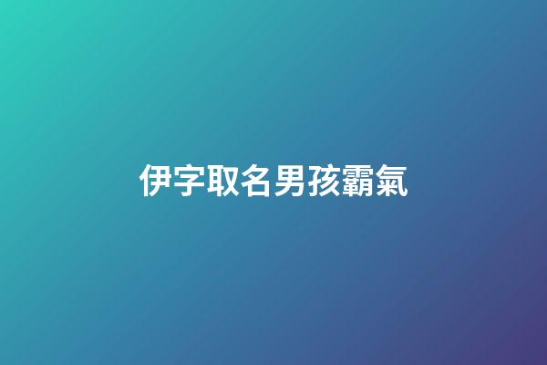 伊字取名男孩霸氣(伊字取名男孩名字)-第1張-男孩起名-玄機派